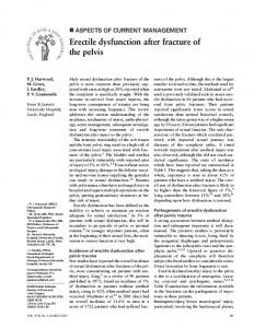 Erectile dysfunction after fracture of the pelvis - Semantic Scholar