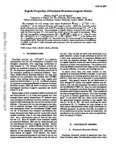 Ergodic Properties of Fractional Brownian-Langevin Motion