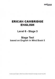 ERICAN CAMBRIDGE ENGLISH