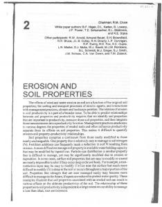 Erosion and Soil Properties