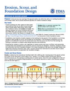 Erosion, Scour, and Foundation Design