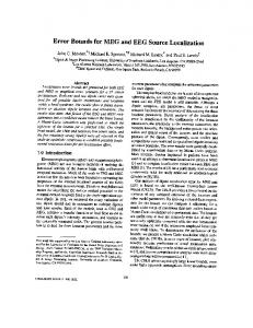 Error bounds for MEG and EEG source localization - Biomedical ...