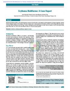 Erythema Multiforme: A Case Report