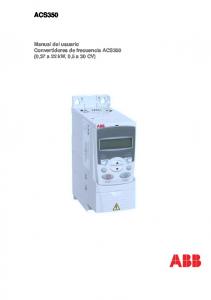 ES / ACS350 User's Manual - Drive Tech, CA