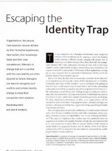 Escaping the Identity Trap.