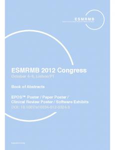 ESMRMB 2012 Congress