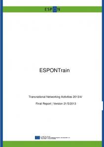 ESPONTrain - University of Malta