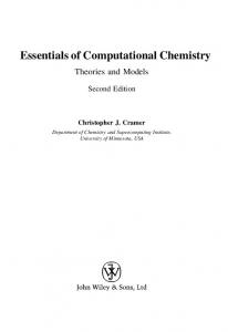 Essentials of Computational Chemistry