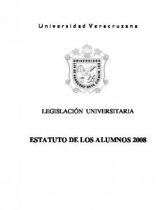 Estatuto de los alumnos 2008