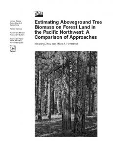 Estimating Aboveground Tree Biomass on Forest Land in the Pacific ...