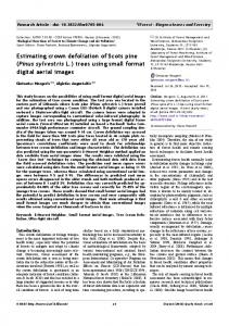 Estimating crown defoliation of Scots pine