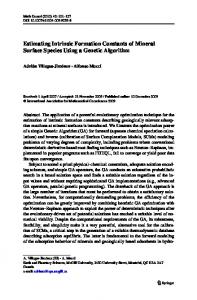 Estimating Intrinsic Formation Constants of Mineral ... - Springer Link