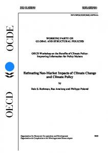 Estimating Non-Market Impacts of Climate Change and Climate Policy