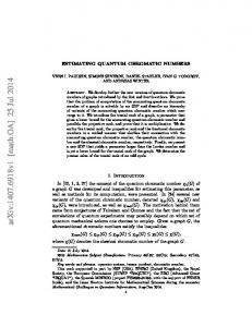 ESTIMATING QUANTUM CHROMATIC NUMBERS