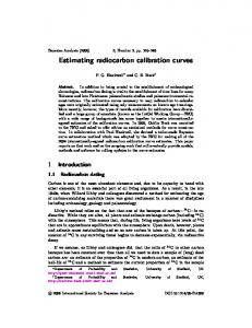 Estimating radiocarbon calibration curves - Project Euclid