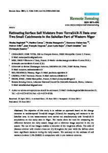 Estimating Surface Soil Moisture from TerraSAR-X