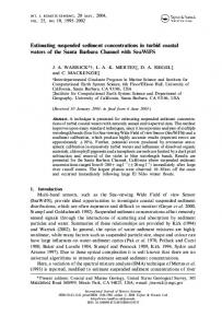 Estimating suspended sediment concentrations in turbid coastal ...