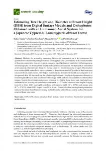 Estimating Tree Height and Diameter at Breast Height (DBH) - MDPI