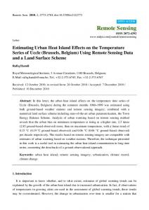 Estimating Urban Heat Island Effects on the Temperature Series of