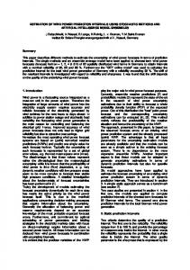 ESTIMATION OF WIND POWER PREDICTION INTERVALS USING ...