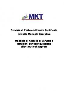 Estratto Manuale Operativo - CertEmail