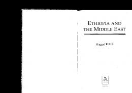 ETHIOPIA AND THE MIDDLE EAST