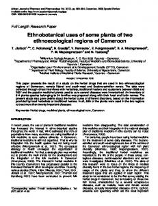 Ethnobotanical uses of some plants of two ... - Academic Journals