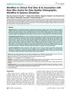 Ethnographic, Workflow & Syst - CiteSeerX