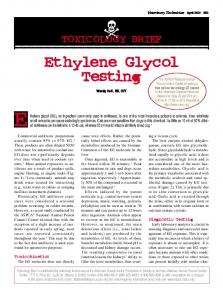 Ethylene Glycol Testing - ASPCApro