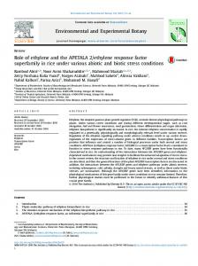 ethylene response factor ... - CORE