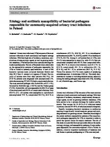 Etiology and antibiotic susceptibility of bacterial