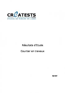 Etude Courtage en travaux