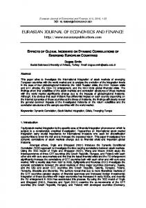 eurasian journal of economics and finance - Eurasian Publications