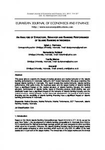 eurasian journal of economics and finance - Eurasian Publications