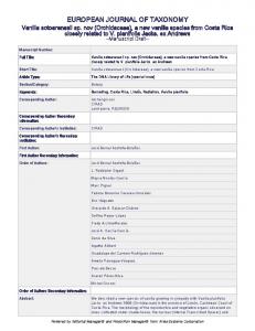 european journal of taxonomy