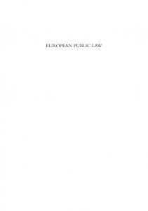 EUROPEAN PUBLIC LAW