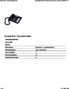 Euroset 2015 - Siemens Gigaset Portal