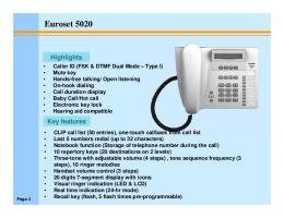 Euroset 5000 Project