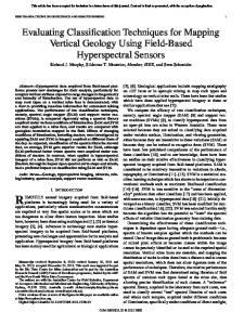 Evaluating Classification Techniques for Mapping Vertical ... - CiteSeerX