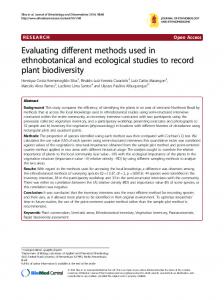 Evaluating different methods used in