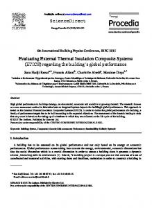 Evaluating External Thermal Insulation Composite Systems (ETICS ...