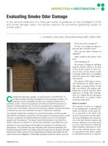 Evaluating Smoke Odor Damage