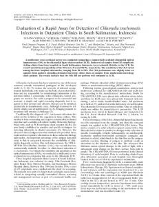 Evaluation of a Rapid Assay for Detection of Chlamydia trachomatis ...