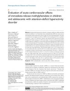 evaluation of acute cardiovascular effects of ... - Semantic Scholar