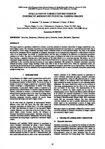 evaluation of correction methods of chromatic ... - ISPRS Annals