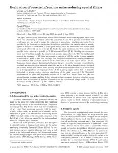 Evaluation of rosette infrasonic noise-reducing spatial filters