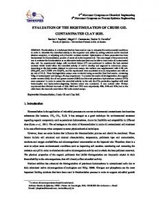 evaluation of the biostimulation of crude oil