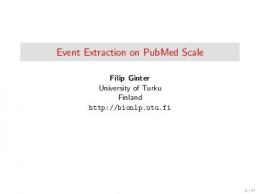 Event Extraction on PubMed Scale