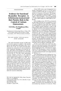 Evidence for Functional Ryanodine Receptors in Schistosoma ...