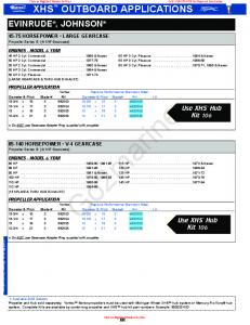 Evinrude, Johnson, XHS